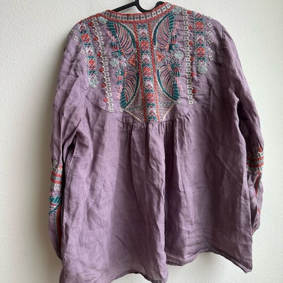 Johnny Was Claudine Paris Effortless Blouse In Ame Embroidered Size XS? Small? - Picture 6 of 7